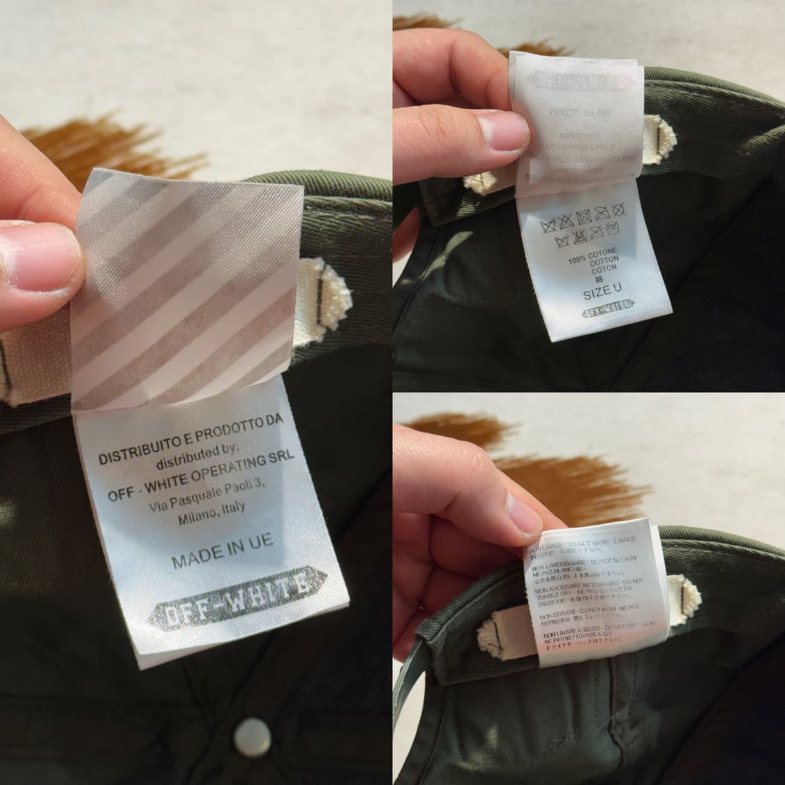 오프화이트 밀리터리 패치 캡 (OS) 카키 상품이미지9