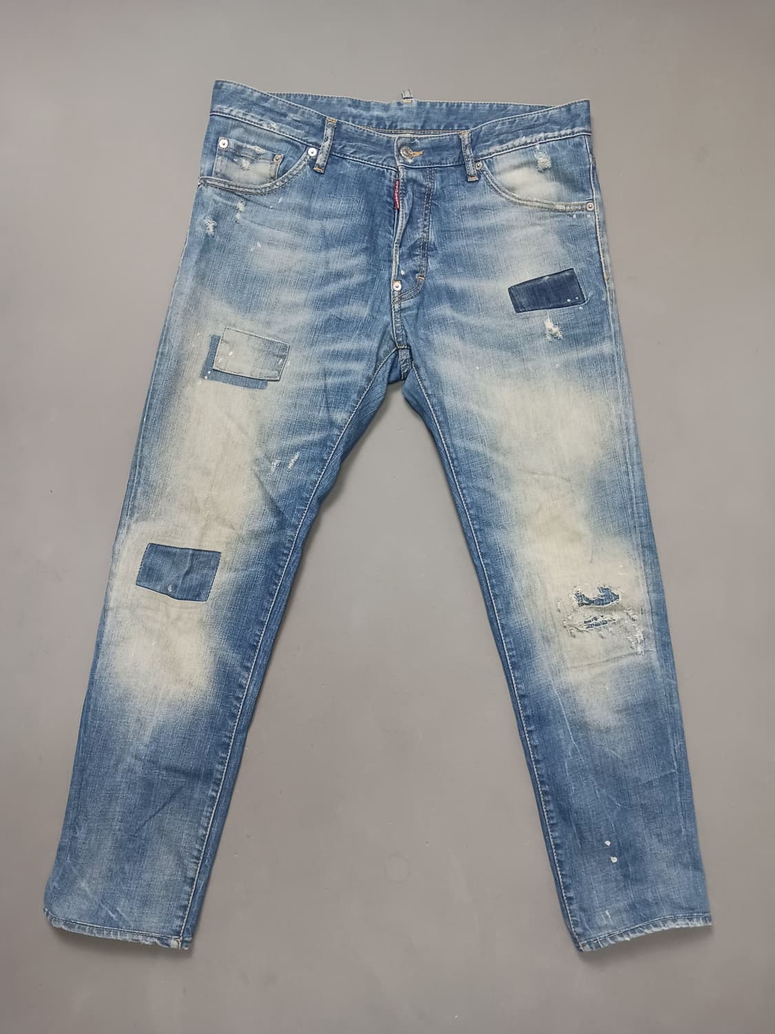 [34] 정품 디스퀘어드2 데미지 리페어 슬림진 청바지 상품이미지1