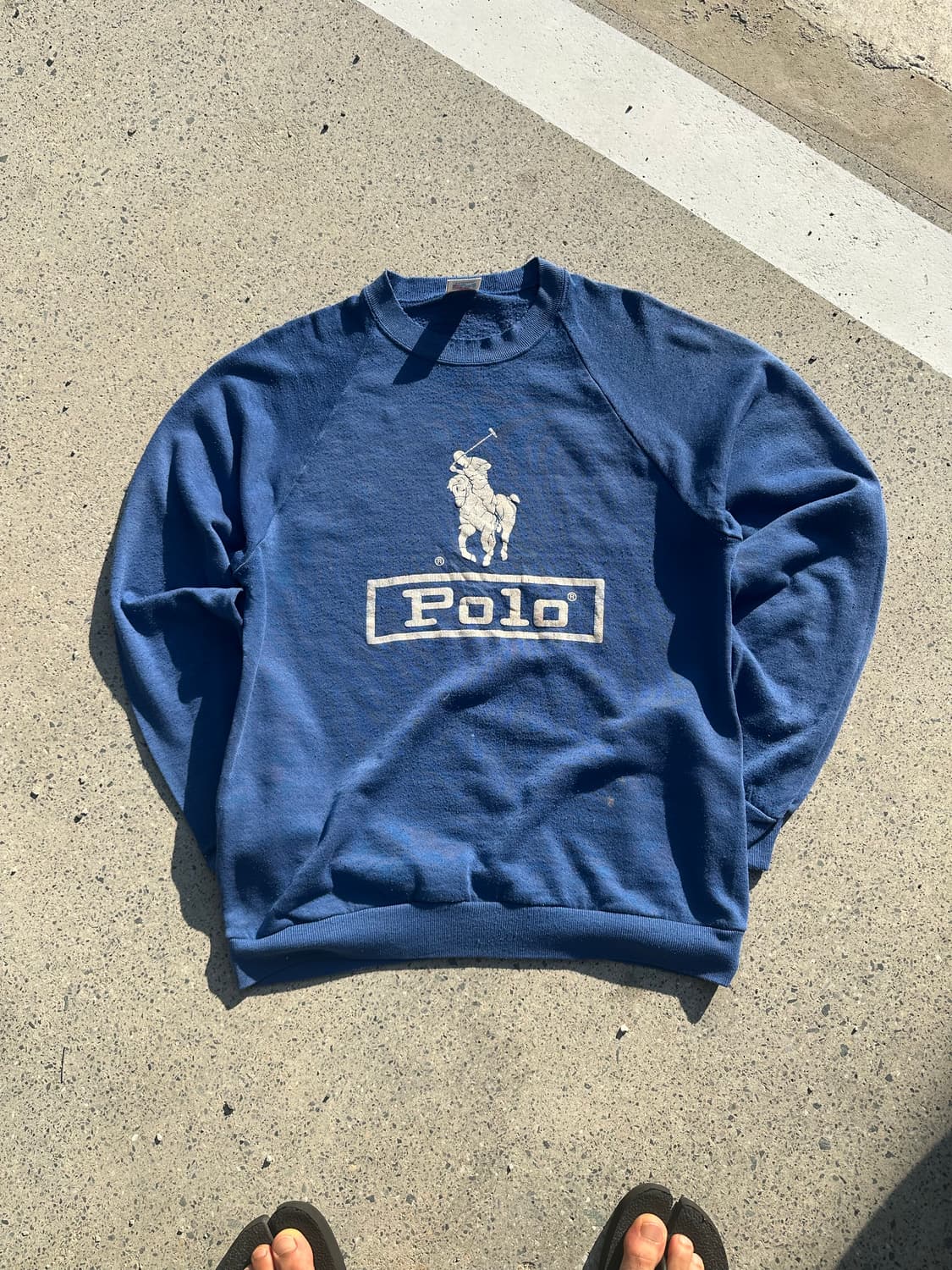 80’s Jerzees Polo print paded sweatshirt 상품이미지9