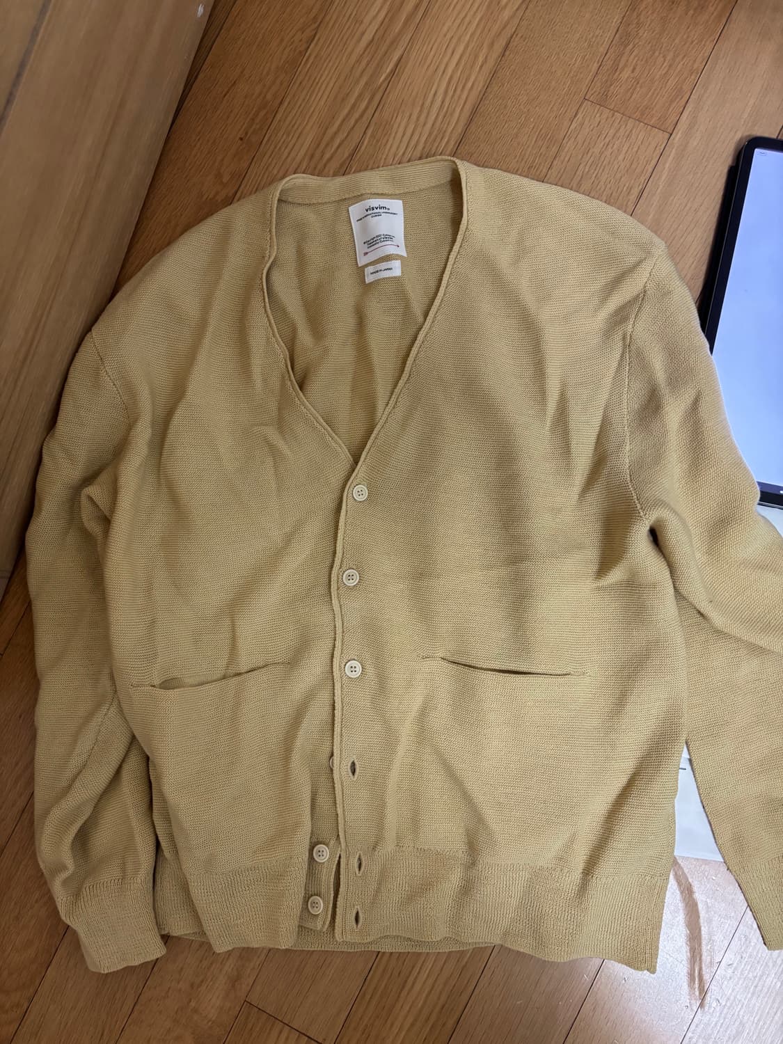 Visvim Selmer knit cardigan yellow 2 상품이미지2