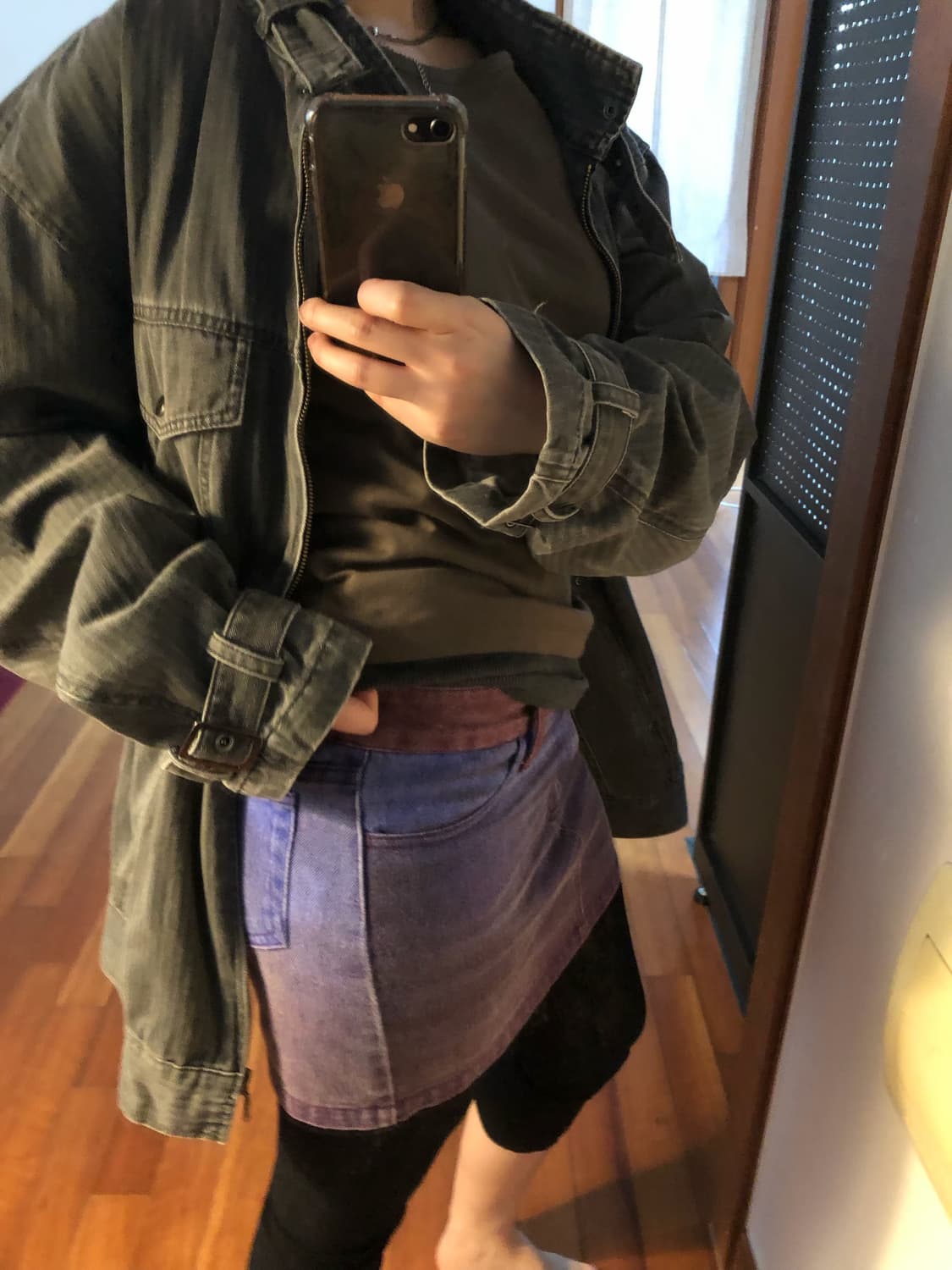 gradient denim mini skirt  상품이미지2