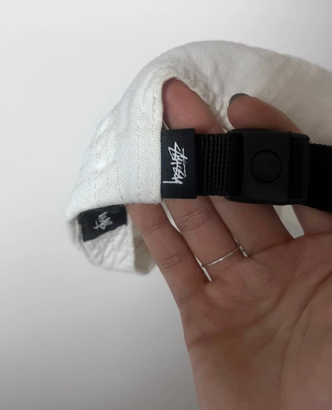 스투시 화이트 캠프캡 모자 상품이미지3