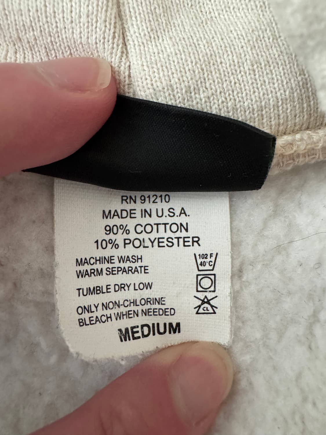 캠버 헤비웨이트 크로스니트 아이보리 스웨트셋업 상품이미지3