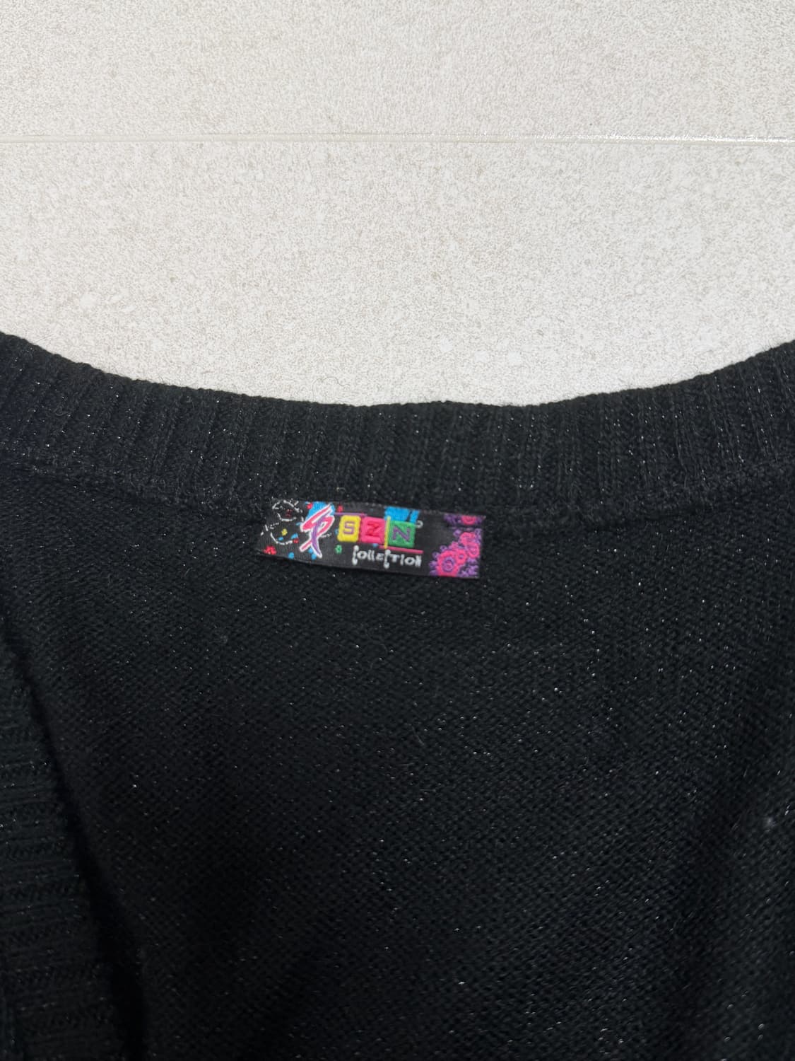 터키 빈티지 글리터 가디건 상품이미지2