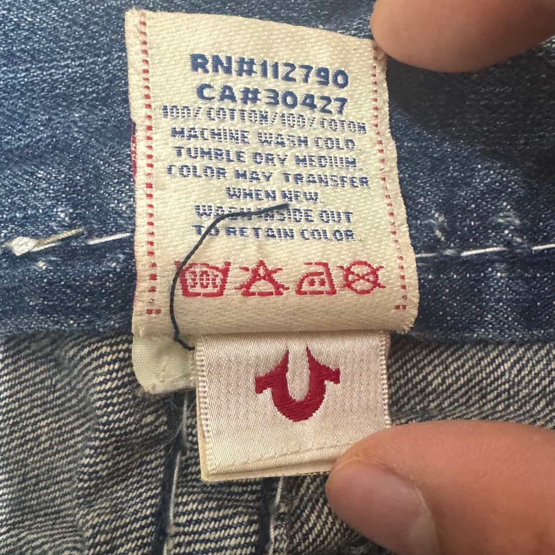 트루릴리전 조이 슈퍼티 스티치 세미 부츠컷 데님 팬츠 상품이미지6