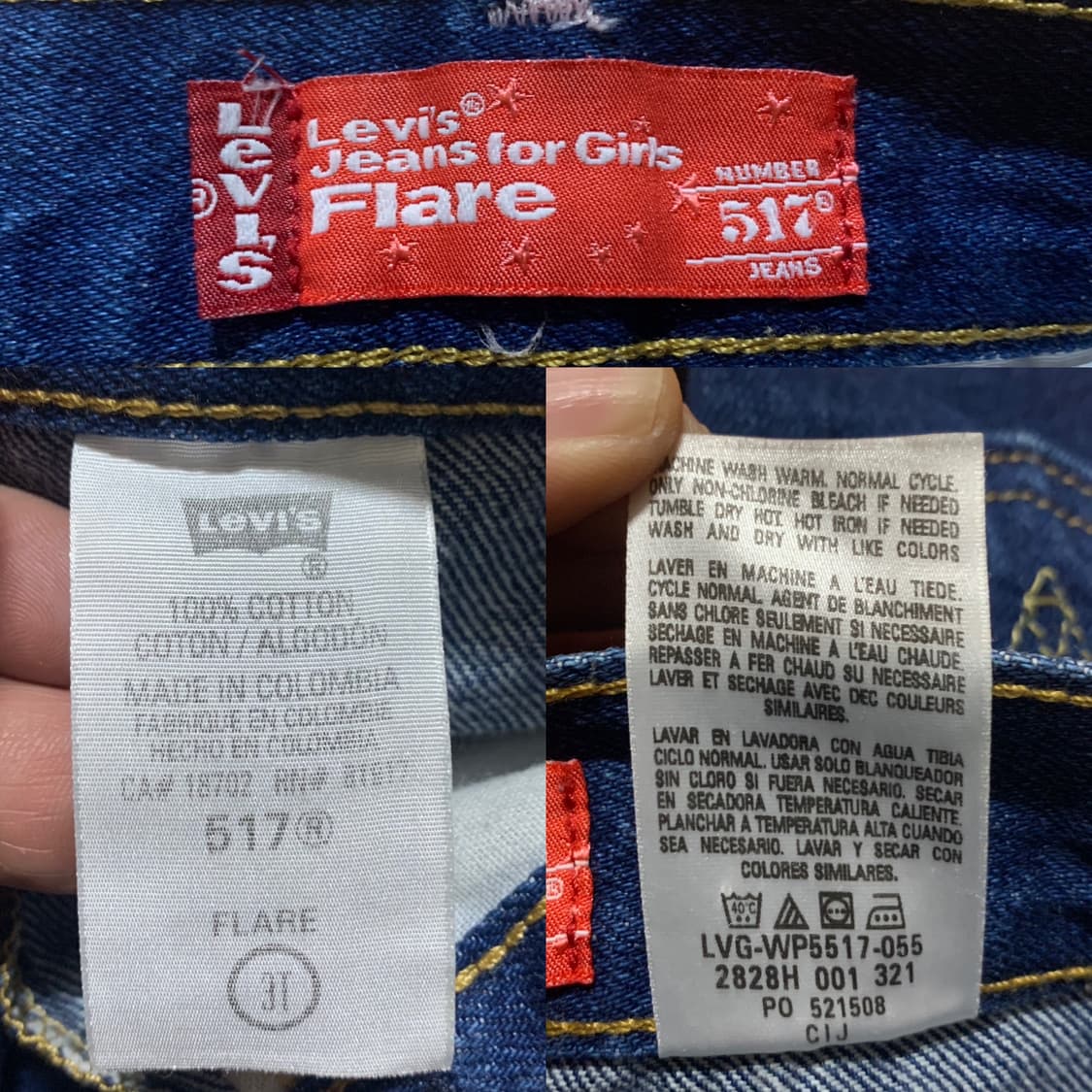 LEVIS 라바이스 by 칠드런 데님(550-오렌지 탭/517)묶음판매 상품이미지9