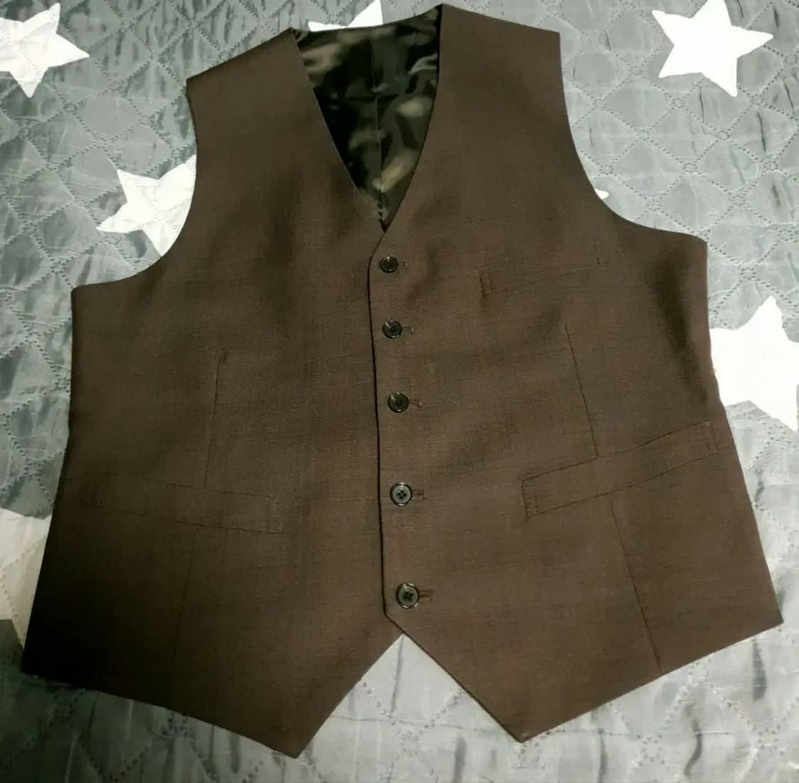 (맞춤정장) 구월양복 테일러드 클래식 수트+베스트 셋업 다크브라운 상품이미지4