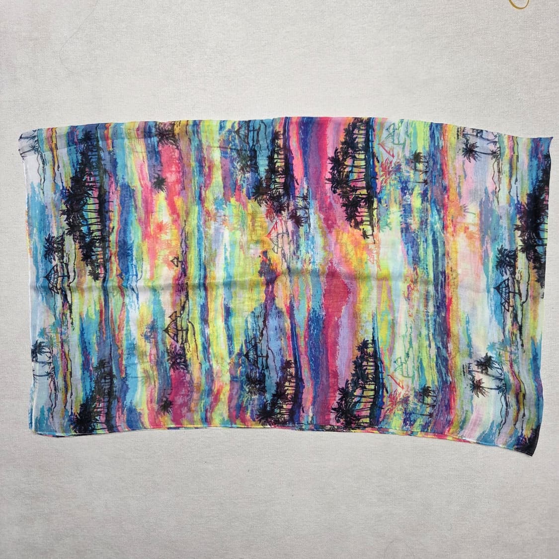 보헤미안 트로피컬 선셋 파레오 상품이미지1