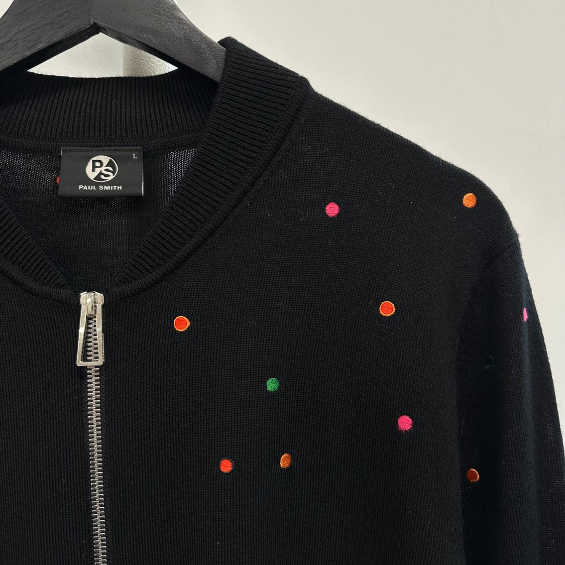 폴스미스 폴카 도트 자수 니트 집업 상품이미지5