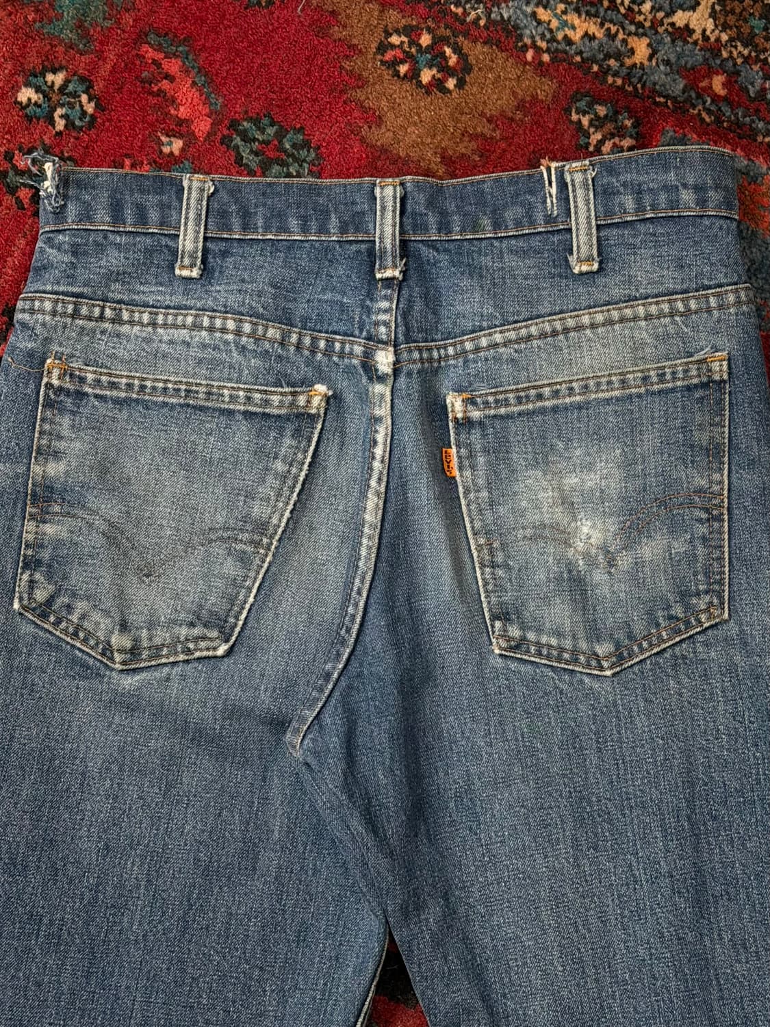 80's USA Made 빈티지 리바이스 646 벨바텀 부츠컷 오렌지탭 상품이미지6