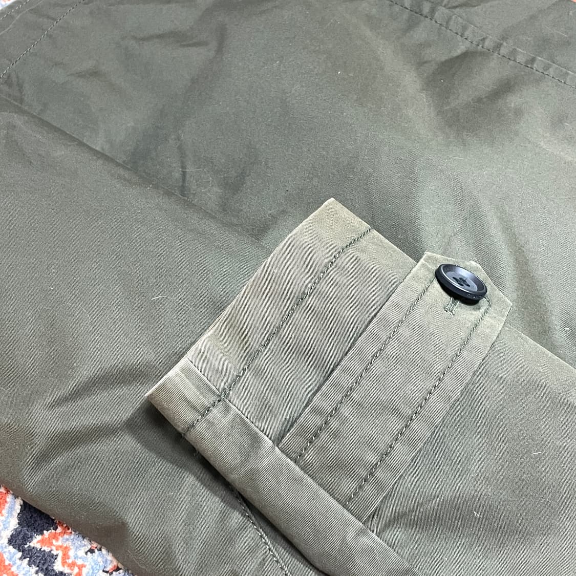 코치 카키 더블 트렌치코트 남성S 상품이미지10