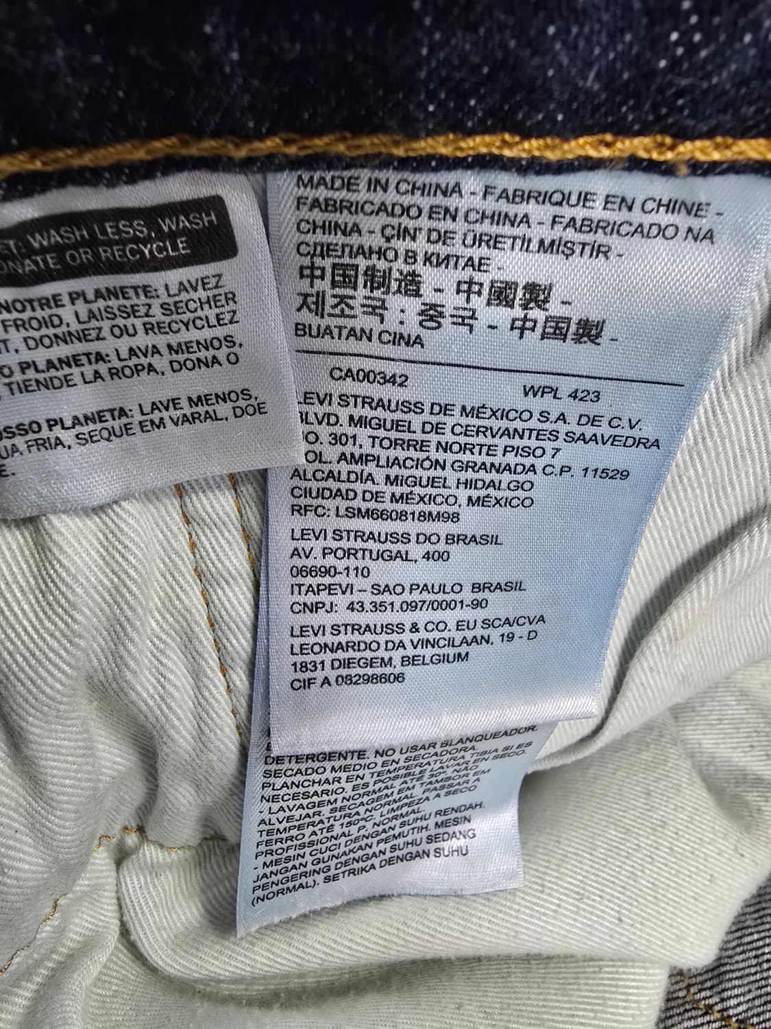 리바이스 502청바지 남성 데님 팬츠 (1709) 상품이미지5