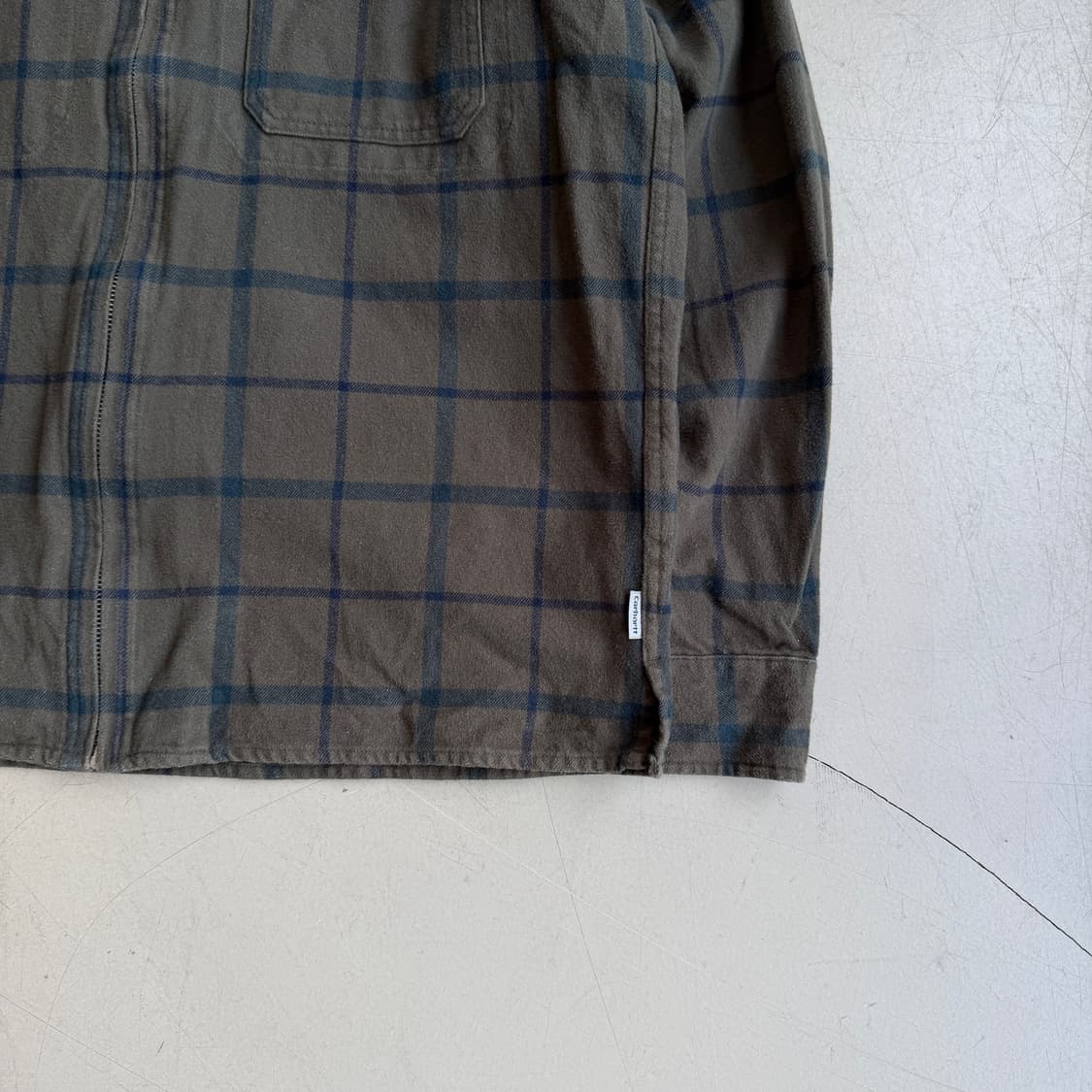 칼하트 체크 블루종 자켓 상품이미지2