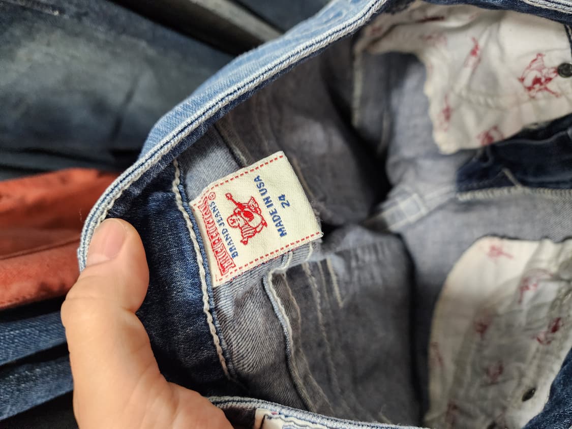 트루릴리전 큐빅디테일 HI-RISE BOOT 부츠컷 데님 상품이미지8