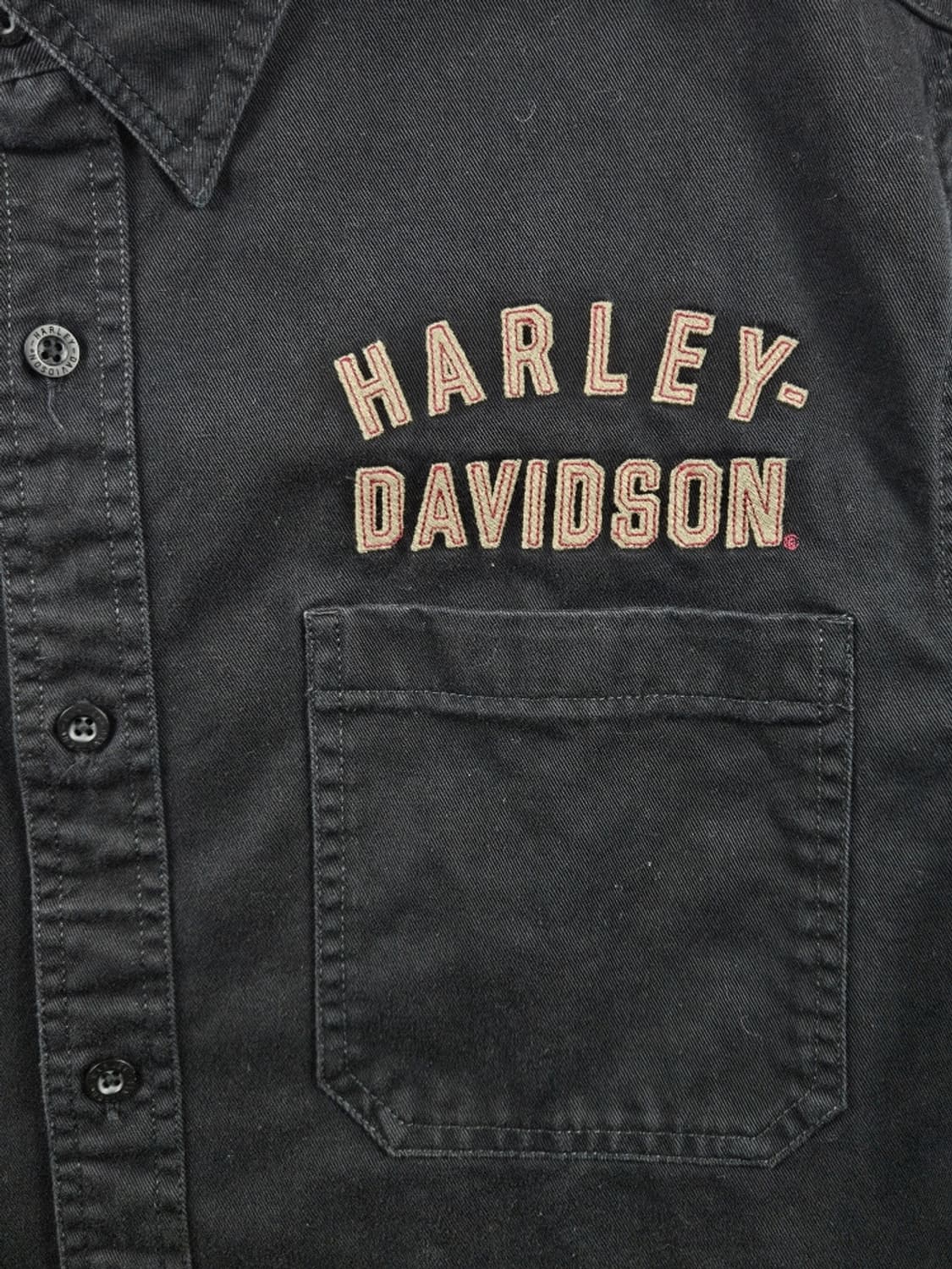 할리데이비슨 모터사이클 스펠아웃 반팔 바이커 셔츠 (XL) / 11421 상품이미지7