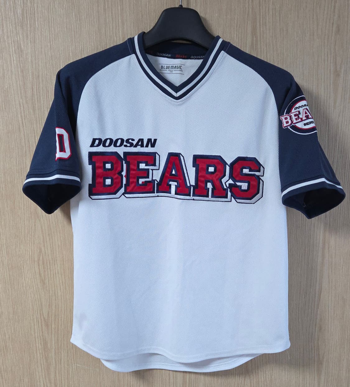 (착샷) 두산베어스 유니폼 져지 블루매직 반팔 레트로 상품이미지1