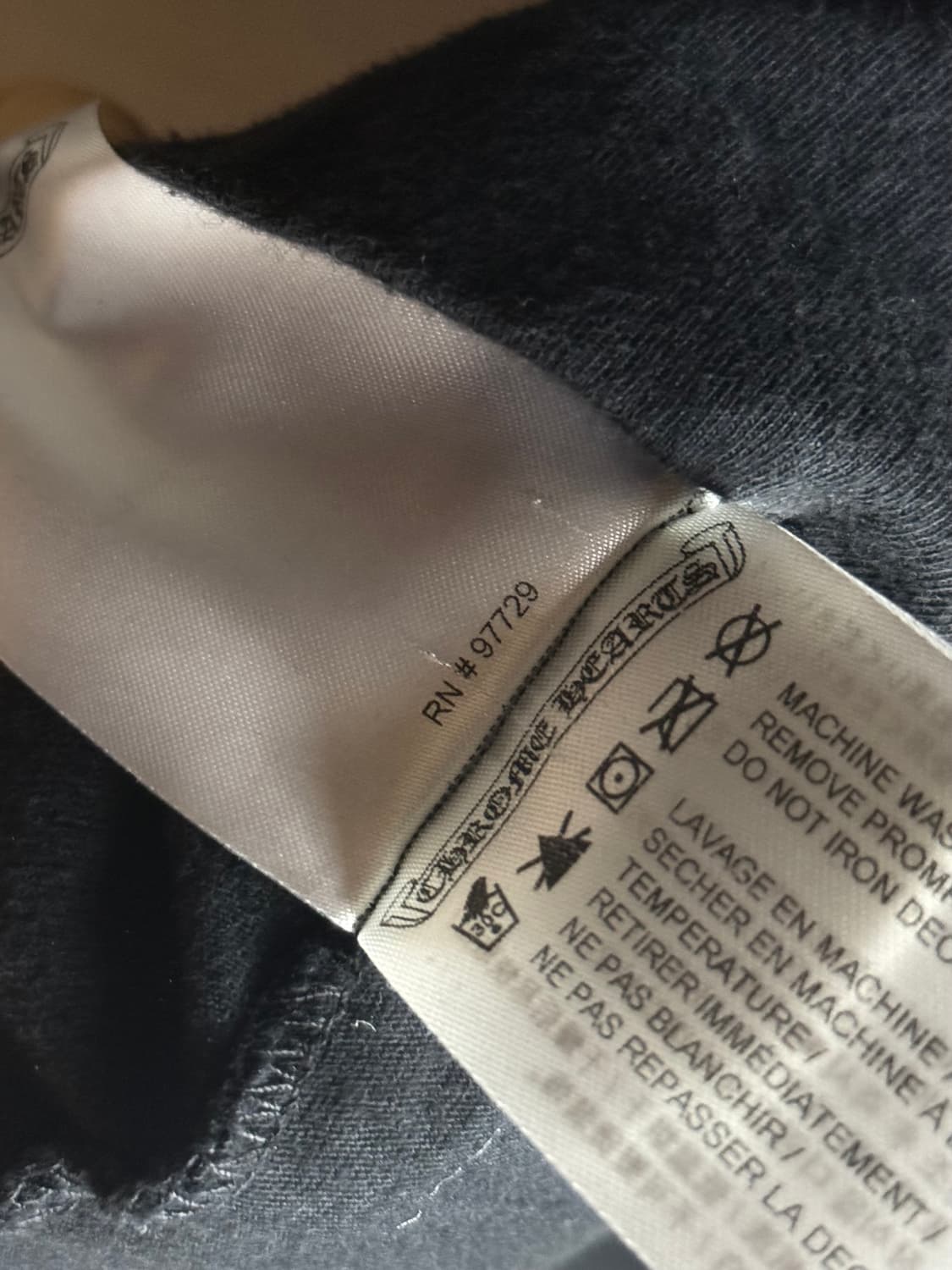 크롬하츠 스크립트 레터 로고 티셔츠 상품이미지6