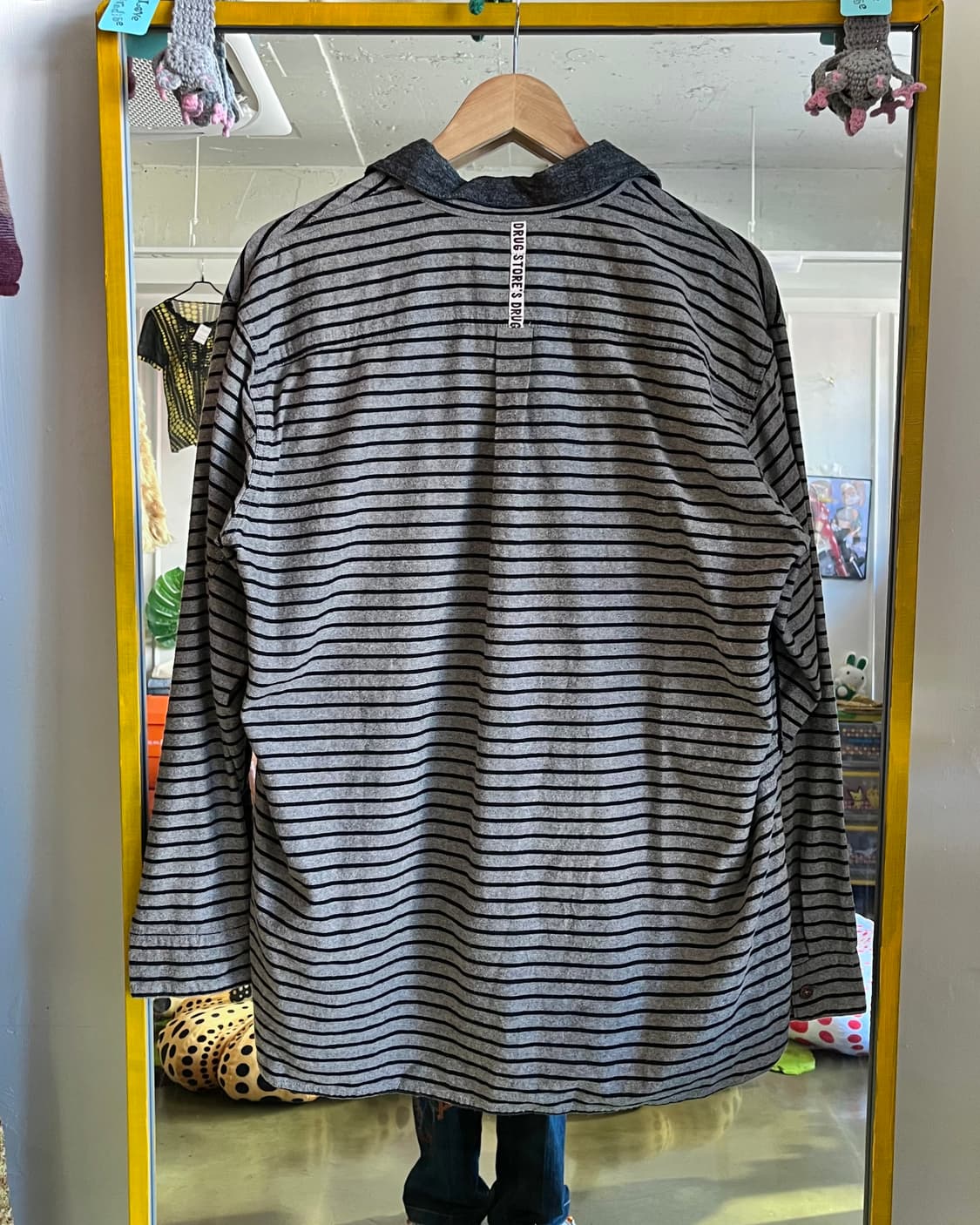 DRUG STORE Japan Over-Sized Stripe Shirt 상품이미지10