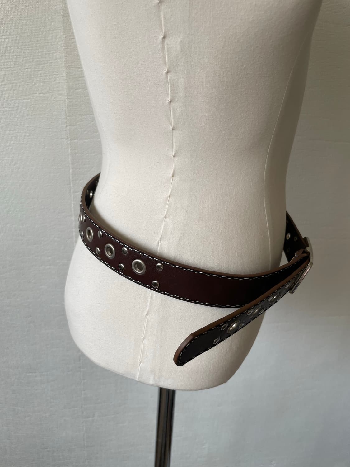 Brown Western Eyelet Belt 상품이미지6