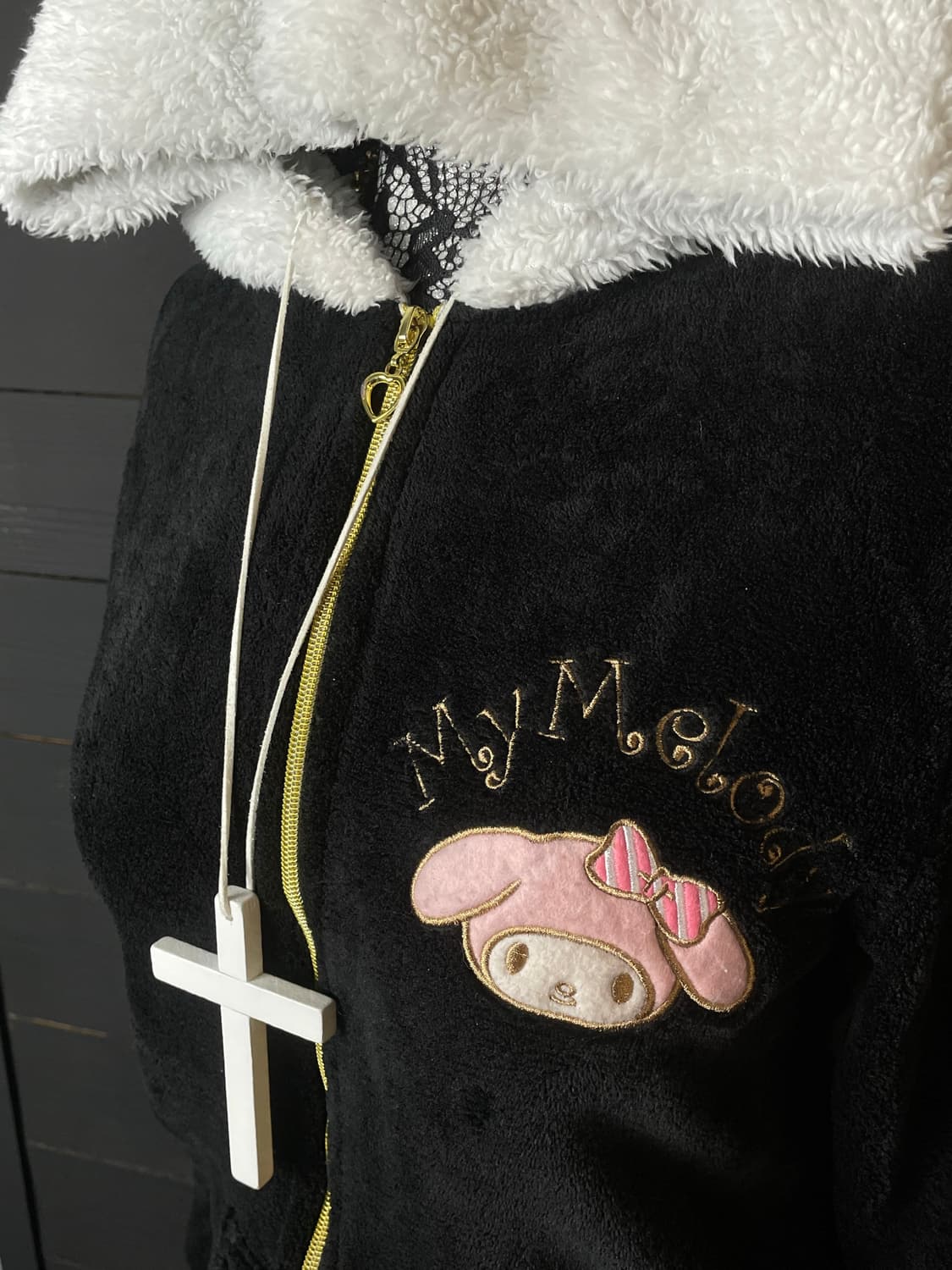 SANRIO 산리오 마이멜로디 블랙 트레이닝 후드집업 세트 상품이미지9