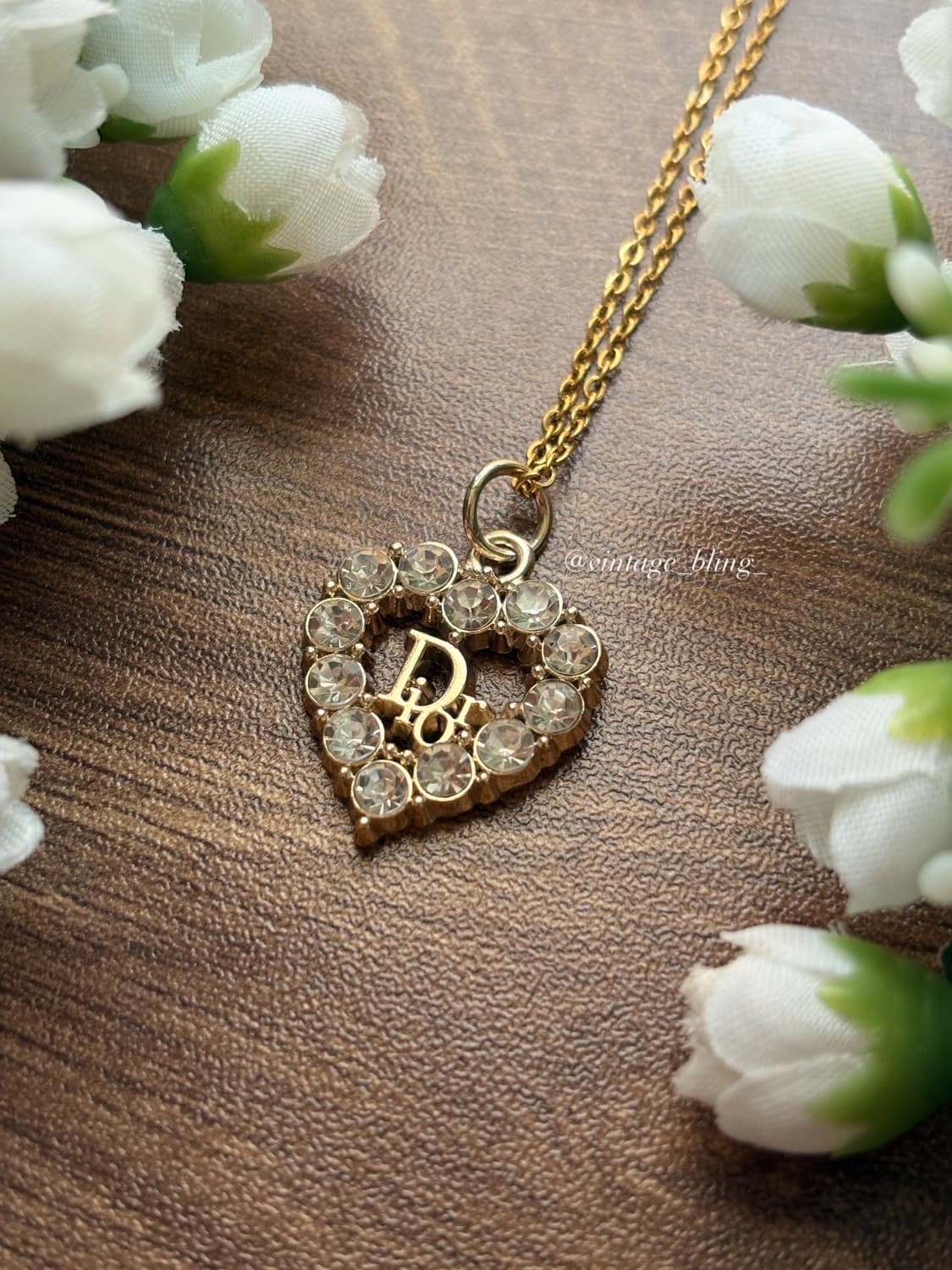 디올 하트 로고참 목걸이 상품이미지1