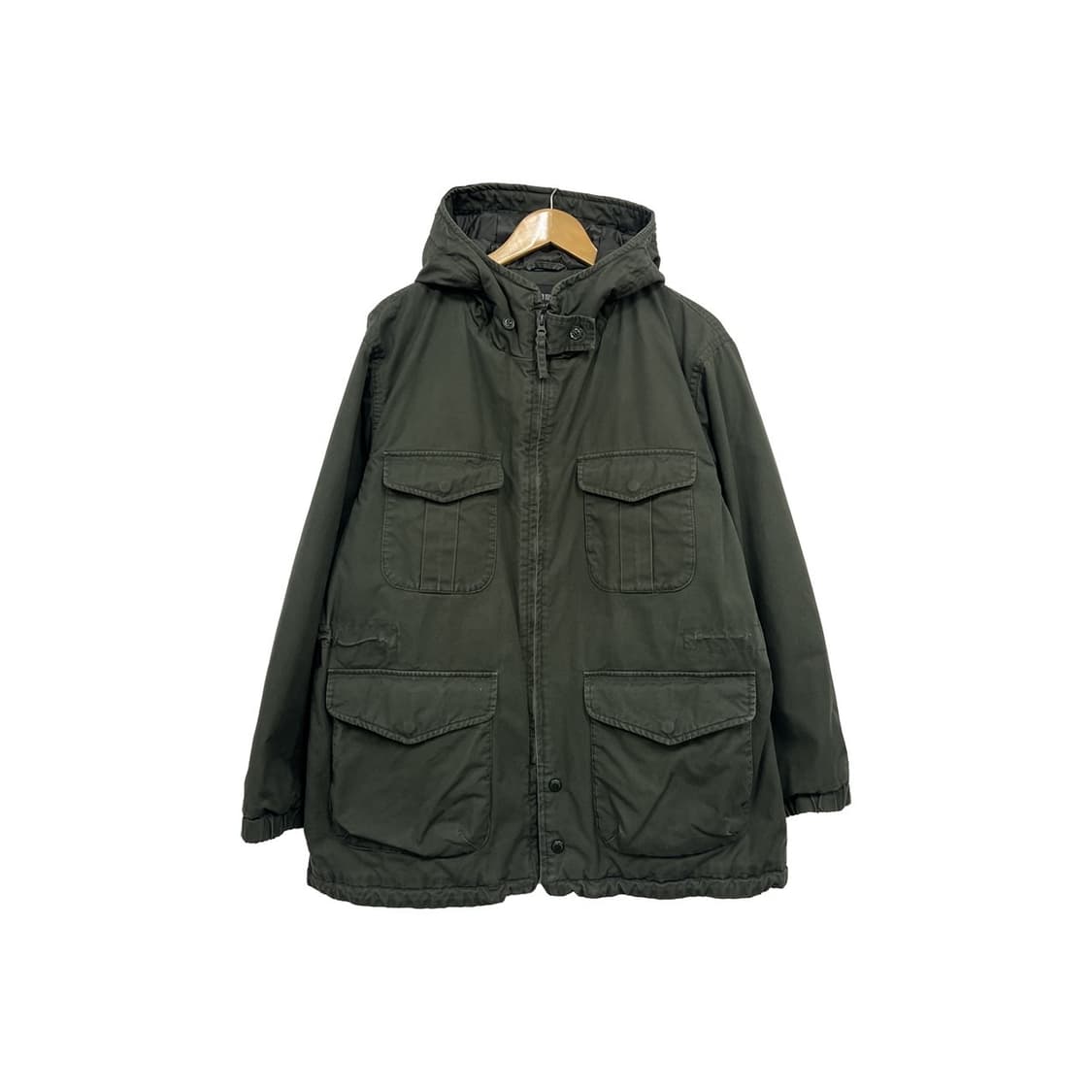 유니클로 엔지니어드 가먼츠 퍼프테크 유틸리티 야상 후드 점퍼 상품이미지1