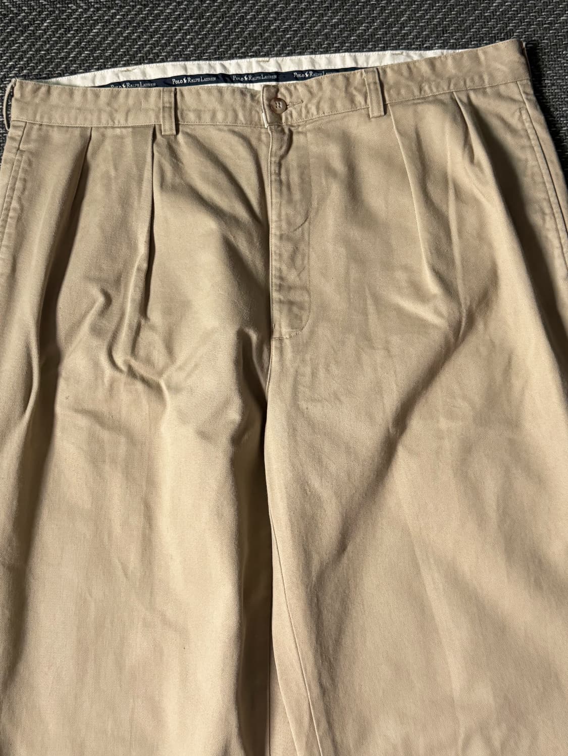 (38) 90s 폴로 랄프로렌 앤드류 더블 플리츠 치노 팬츠 상품이미지2