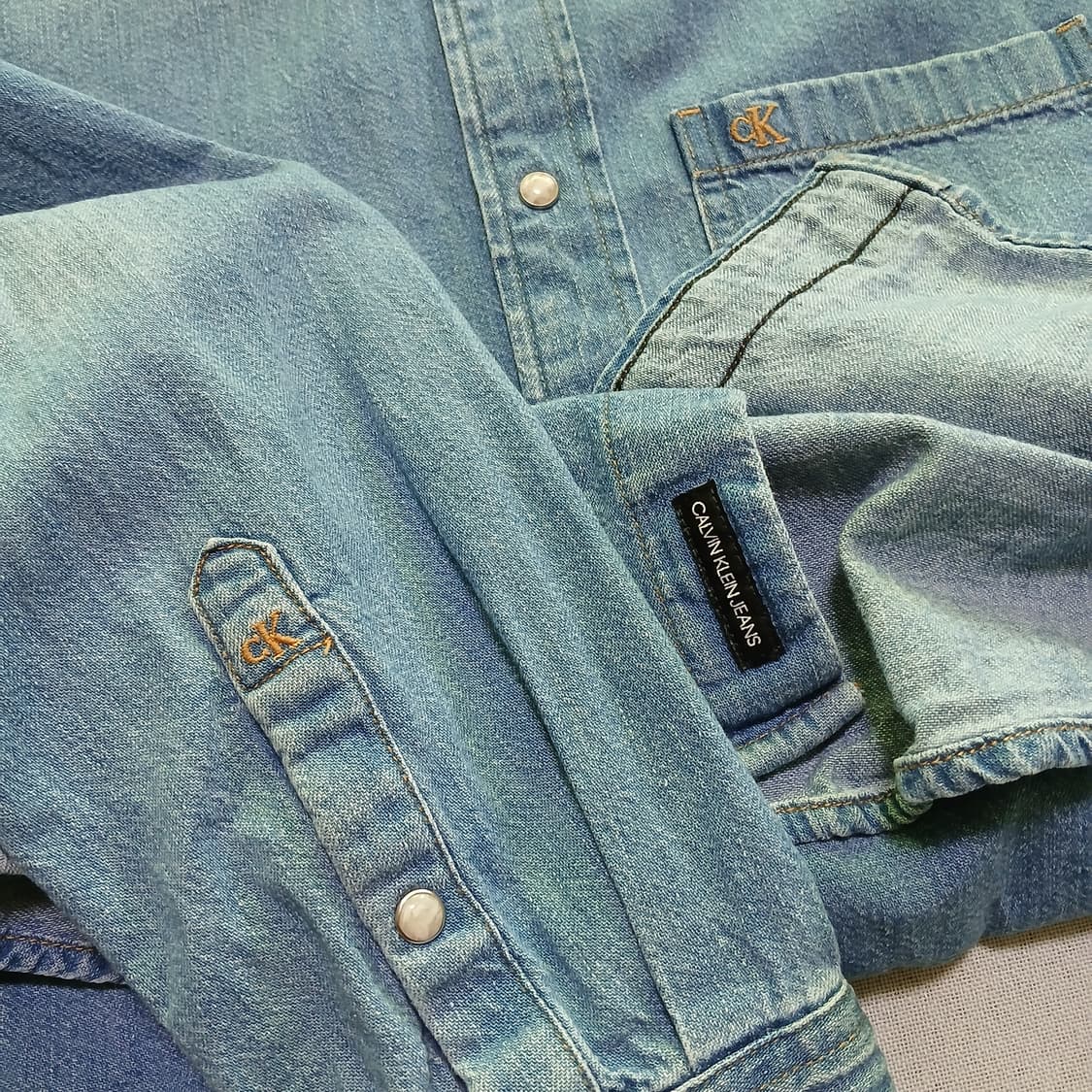 CK 캘빈클라인 데님 셔츠 청셔츠 이쁨 상품이미지9