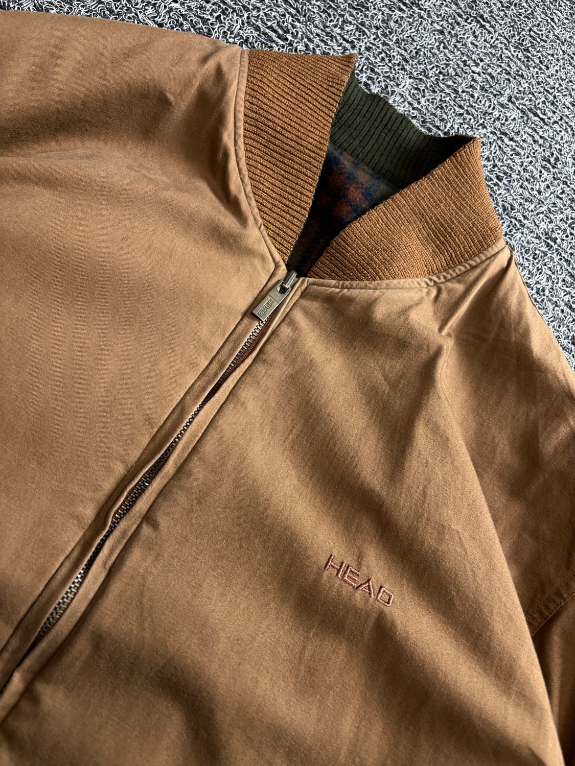 빈티지 아카이브 리버서블 체크 블루종 봄버 자켓 3475 상품이미지6