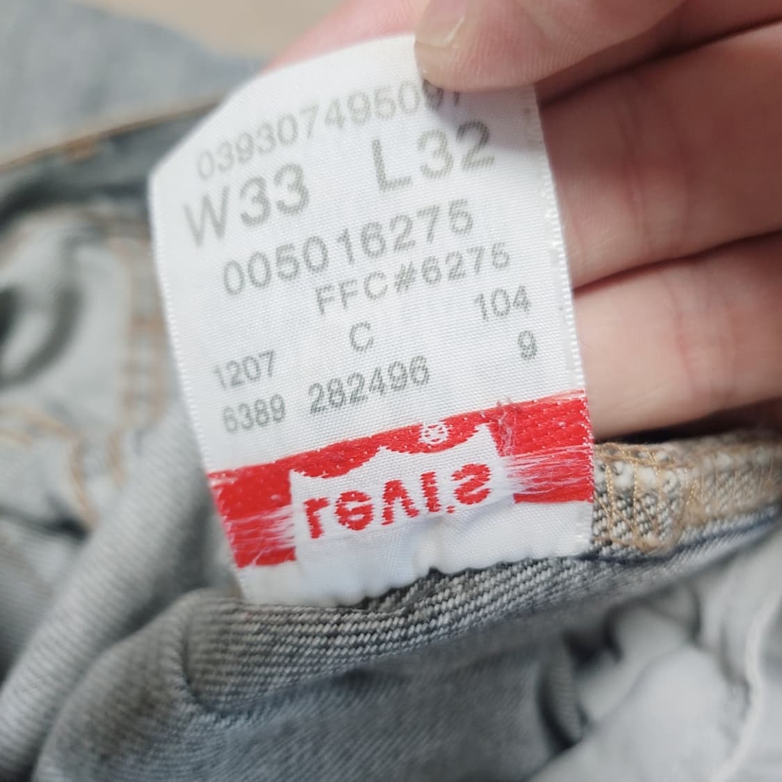 [33] 리바이스 USA 501 흑청바지 블랙진 상품이미지6