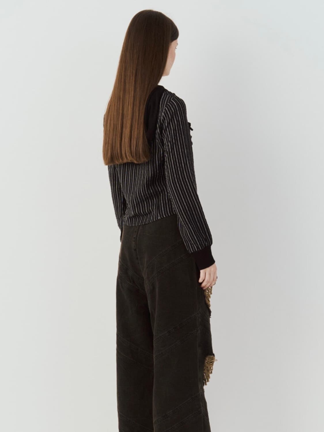 쎄쎄쎄 스트라이프 셔링 후드  상품이미지4