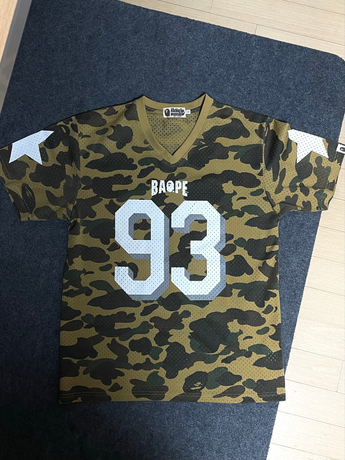 베이프 카모 풋볼 져지 상품이미지1