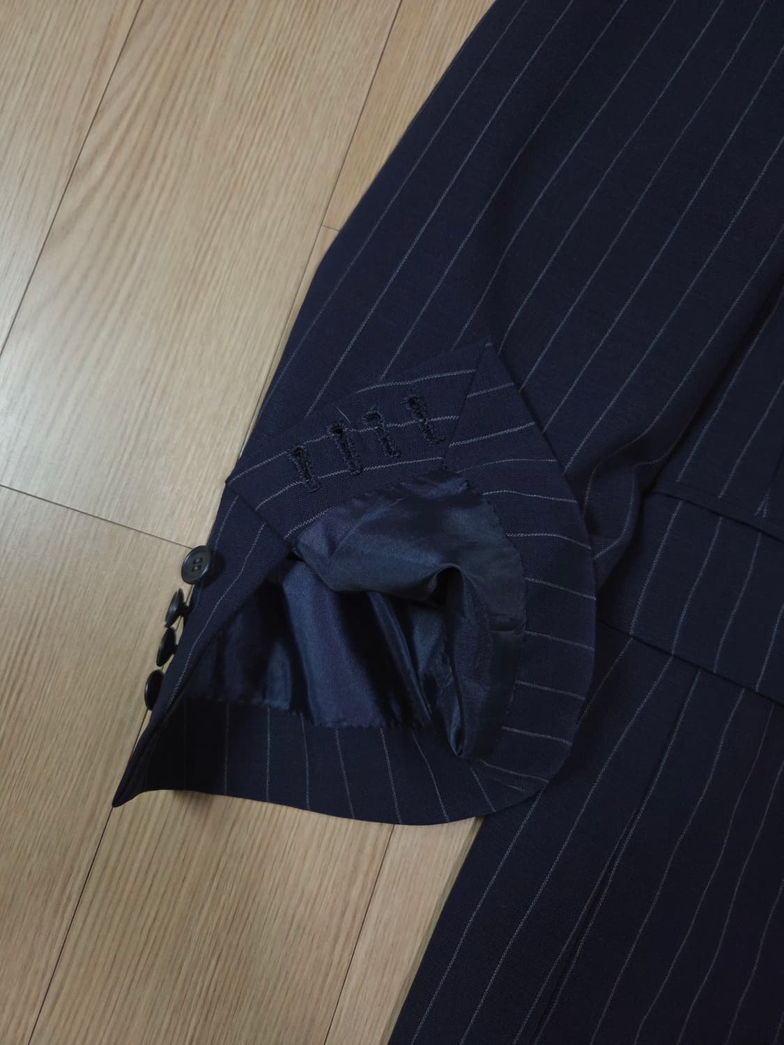 인터네셔널 갤러리 빔즈 네이비 스트라이프 블레이져 상품이미지5