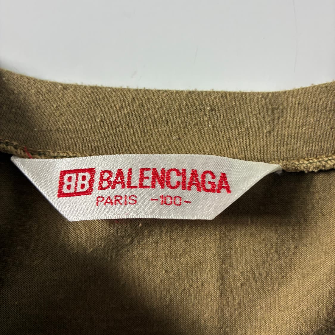 Balenciaga  발렌시아가 BB로고 올리브 반팔 티셔츠 상품이미지3