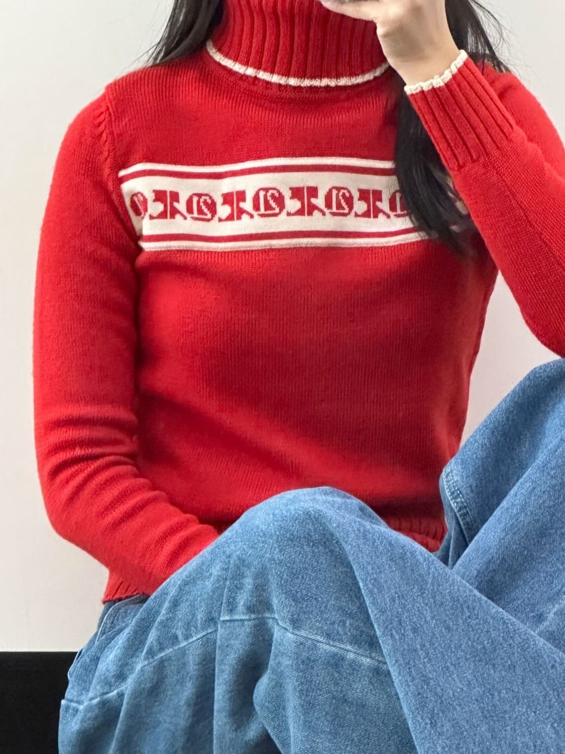 courreges / 꾸레쥬 레드 로고 터틀넥  상품이미지8