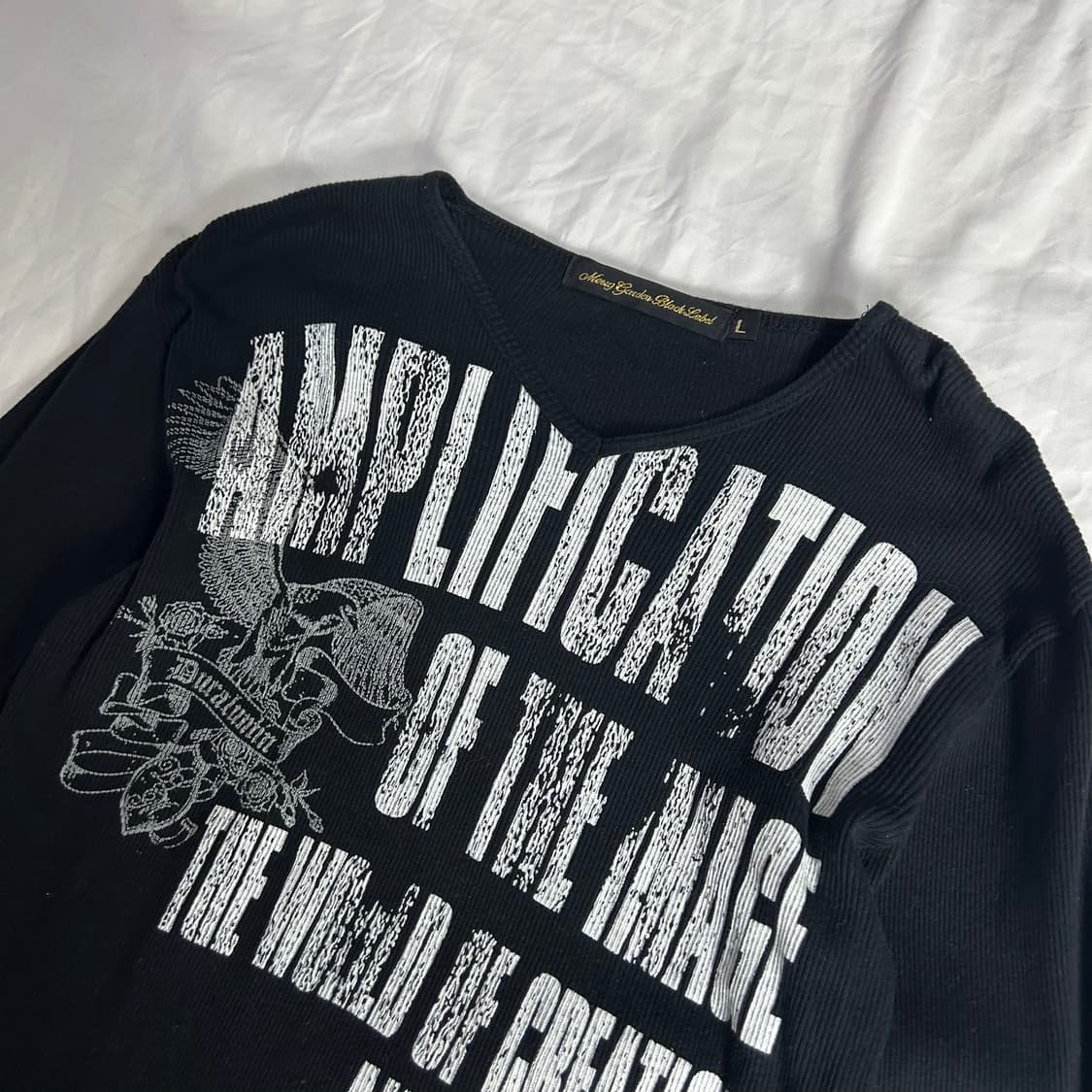 [JPN] 빈티지 펑크 레터링 프린팅 롱슬리브 상품이미지2