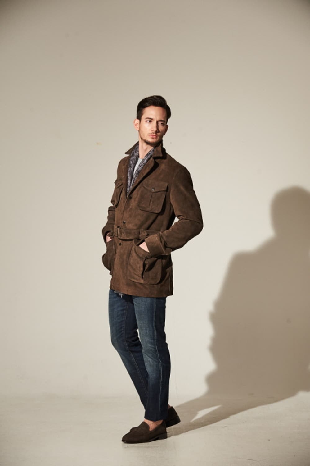 M새상품)첸트로 Centro 남성 스웨이드 자켓 CT-C12 상품이미지8