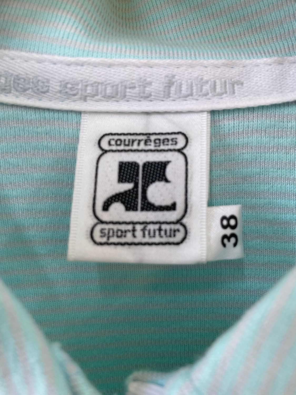 Courreges 꾸레쥬 로고 티셔츠 블루 상품이미지8