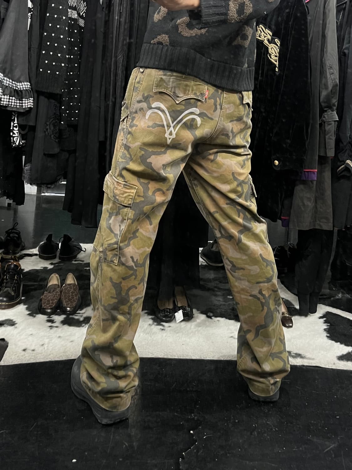 리바이스 카모 카고 와이드 팬츠 상품이미지1