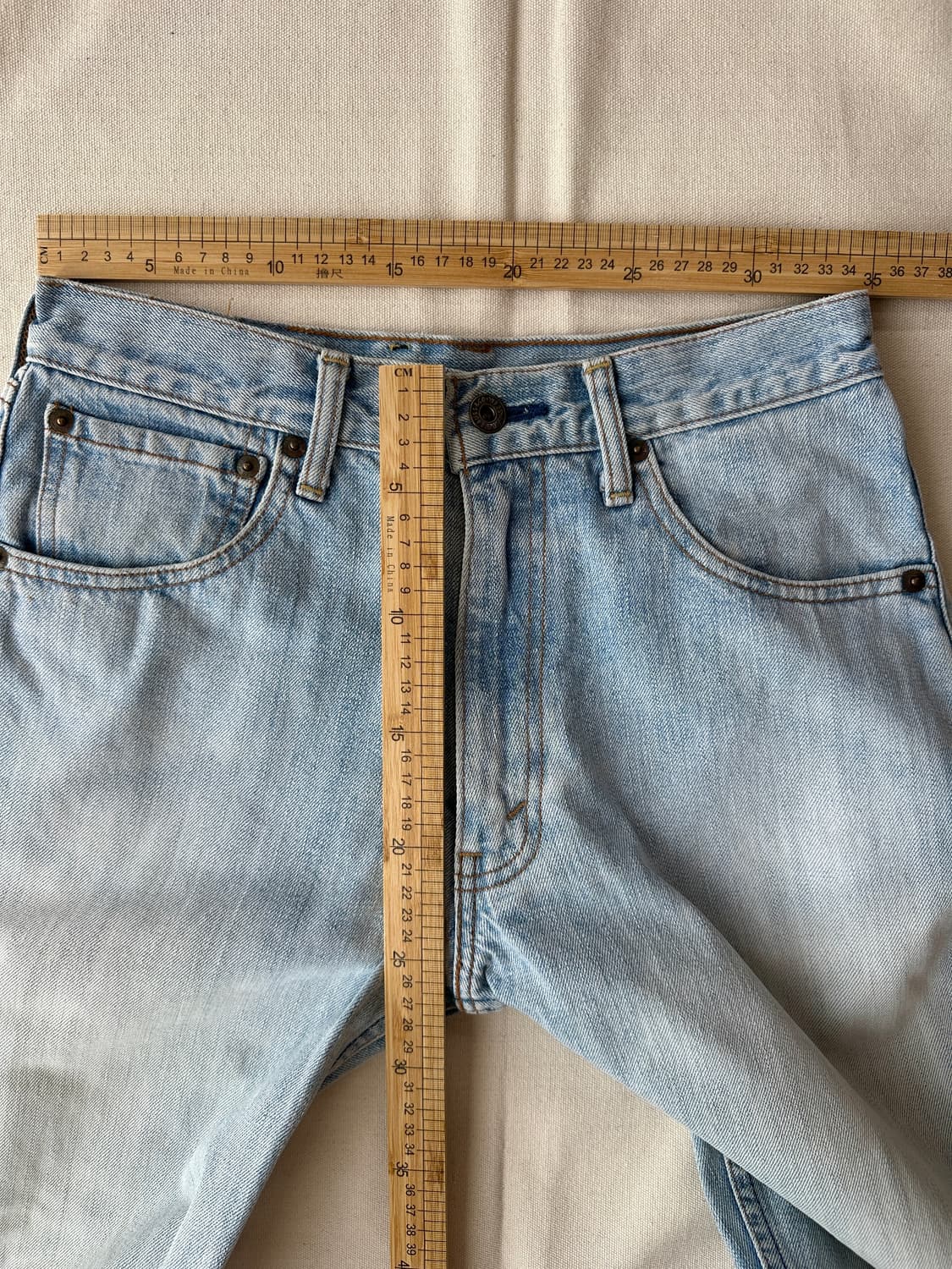 리바이스 503 사이드 패널 플레어 데님팬츠 30 made in Japa 상품이미지9