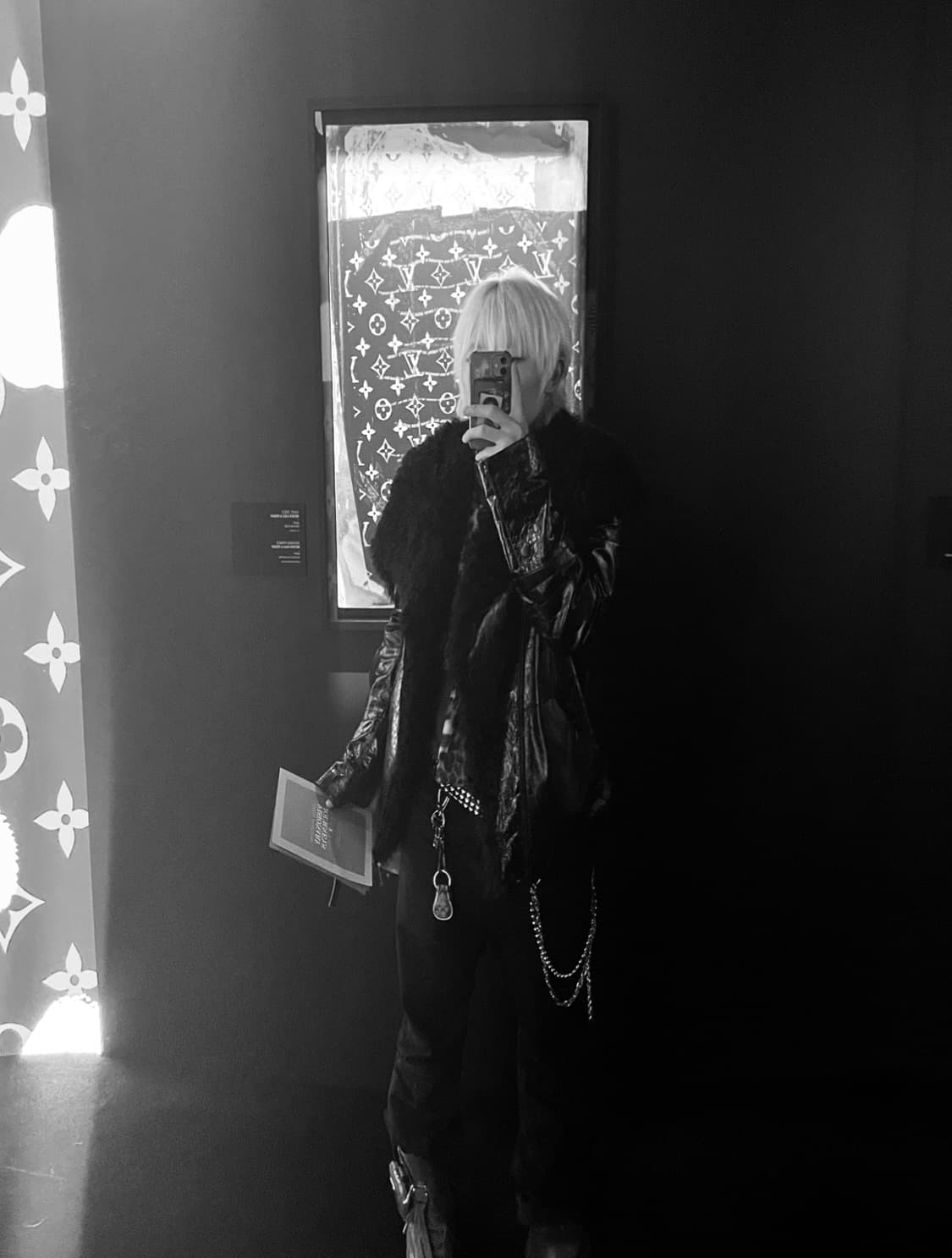 이번주만 206homme 사선 하이넥 레더 퍼트리밍 자켓 상품이미지1