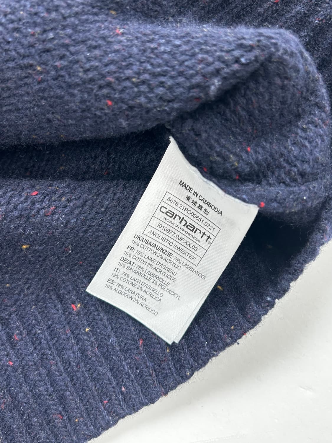 칼하트 WIP 앙글리스틱 스웨트 니트 M 상품이미지7