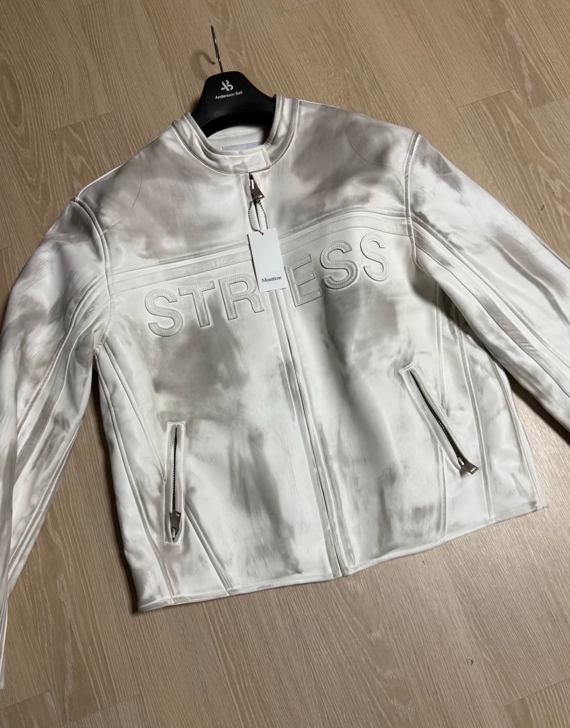 민타임 모터사이클 비건 레더 자켓 상품이미지2