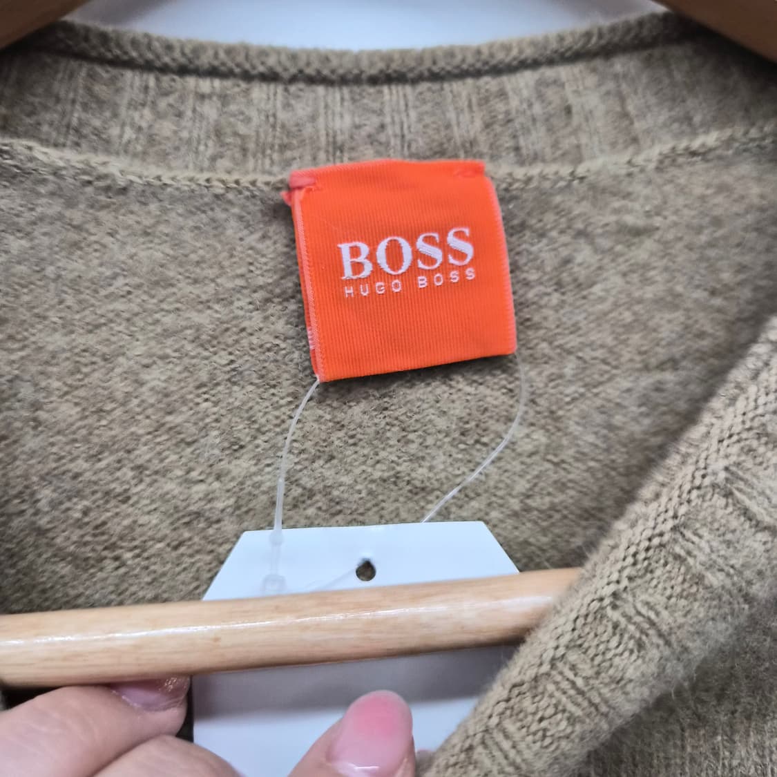 휴고보스 오렌지라벨라인 브라운 니트 남성 L 상품이미지4