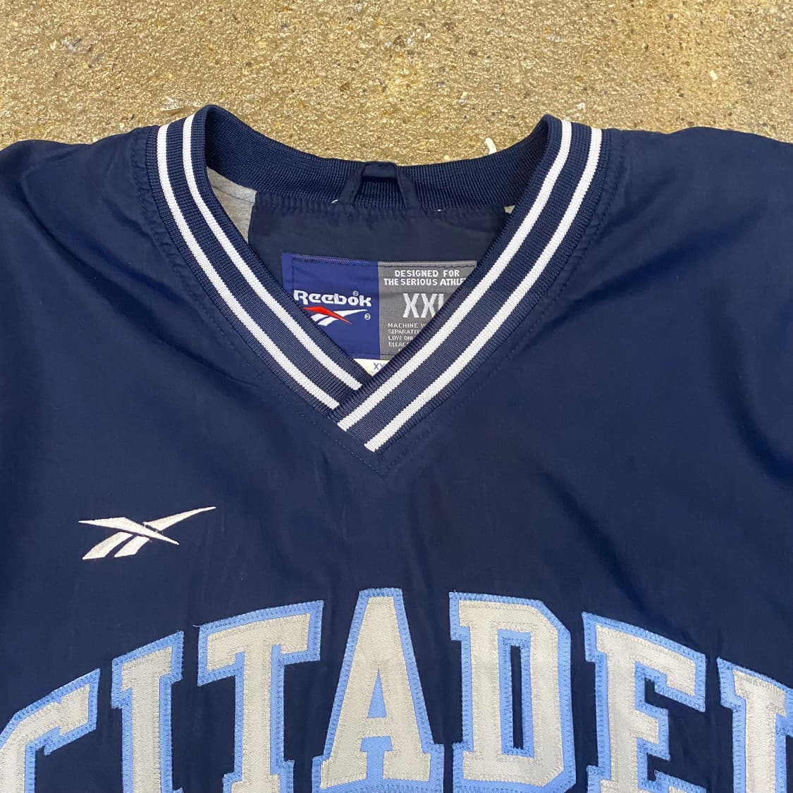 USA 빈티지 리복 씨타델 바람막이 네이비 XXL 상품이미지3