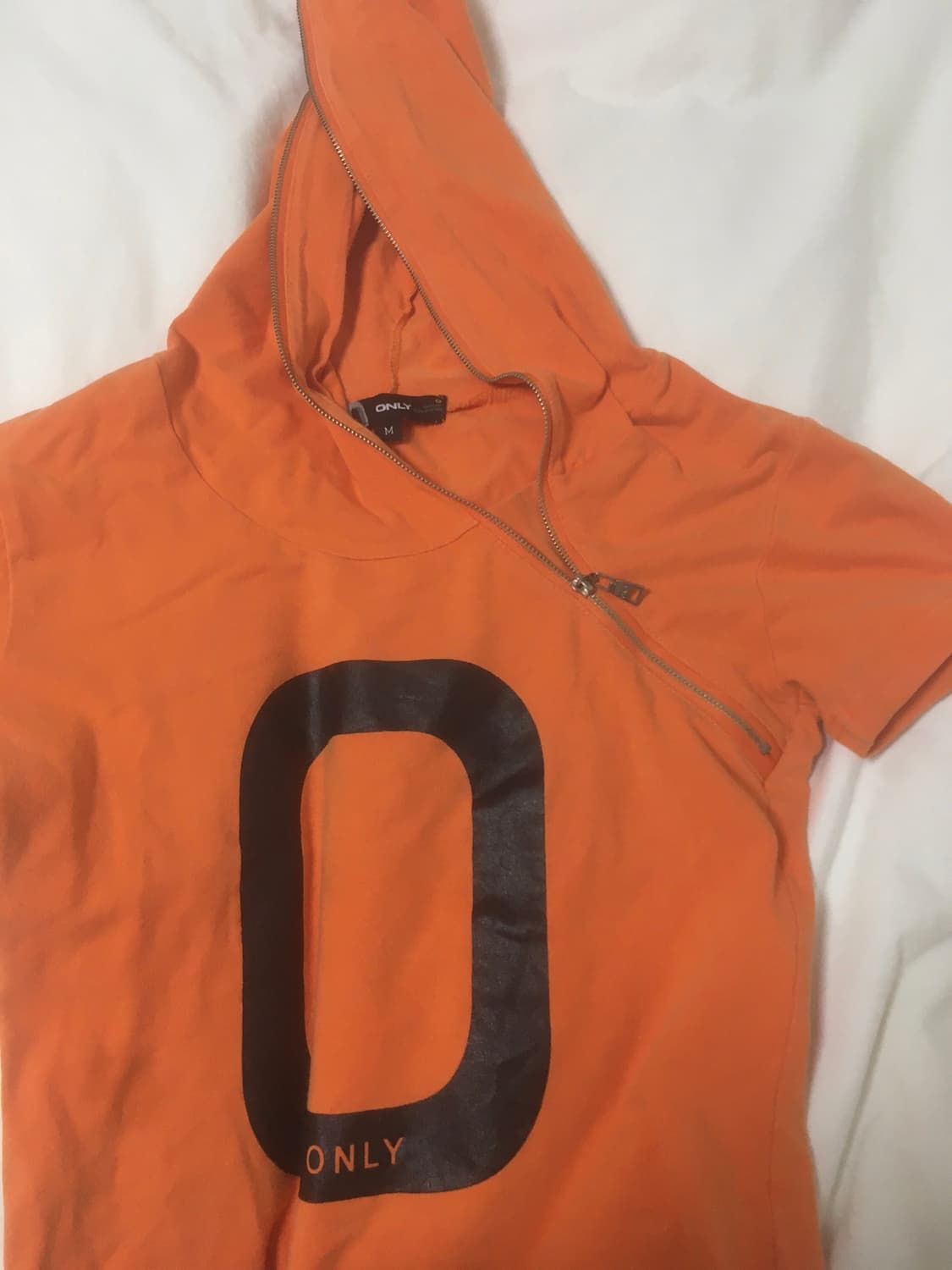ONLY orange zip hoodie 상품이미지3