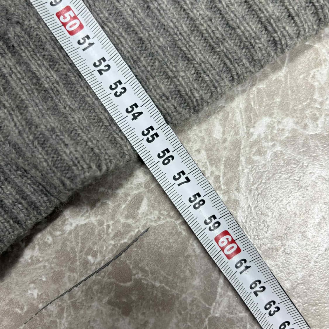 폴로 랄프로렌 울 캐시미어 그레이 브이넥 걸즈 니트(XS) 상품이미지7