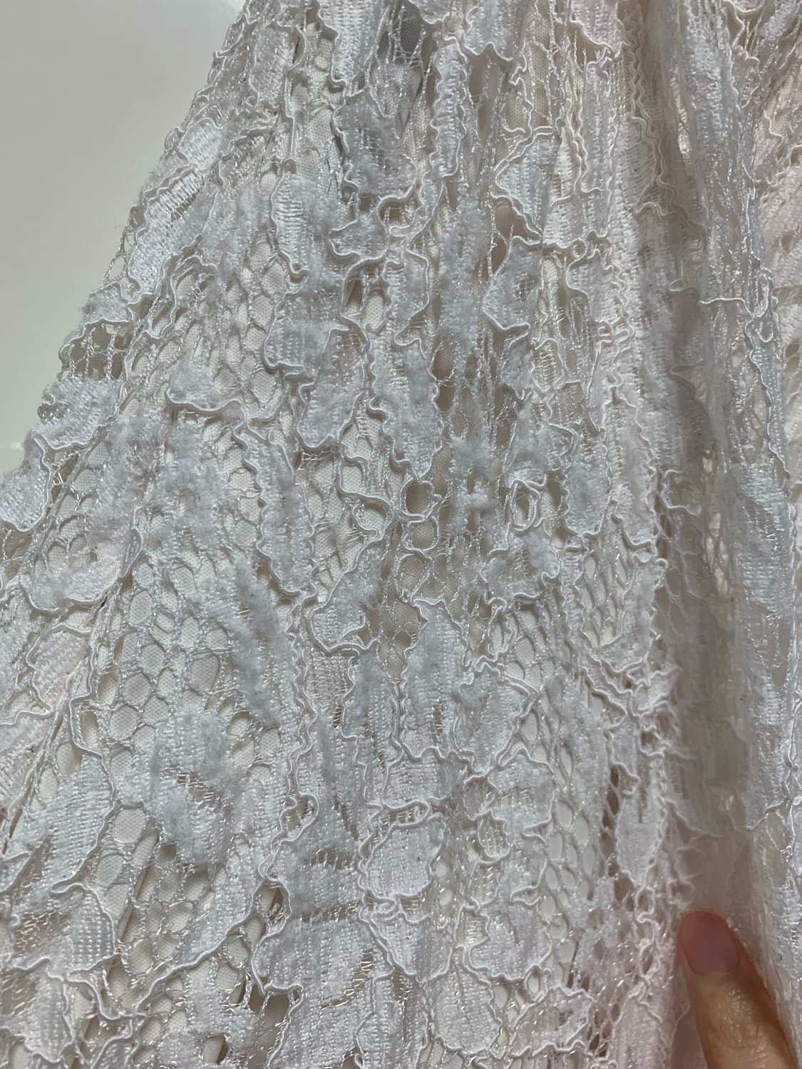 Opaqueclip 레이스 플리츠 롱스커트  상품이미지4