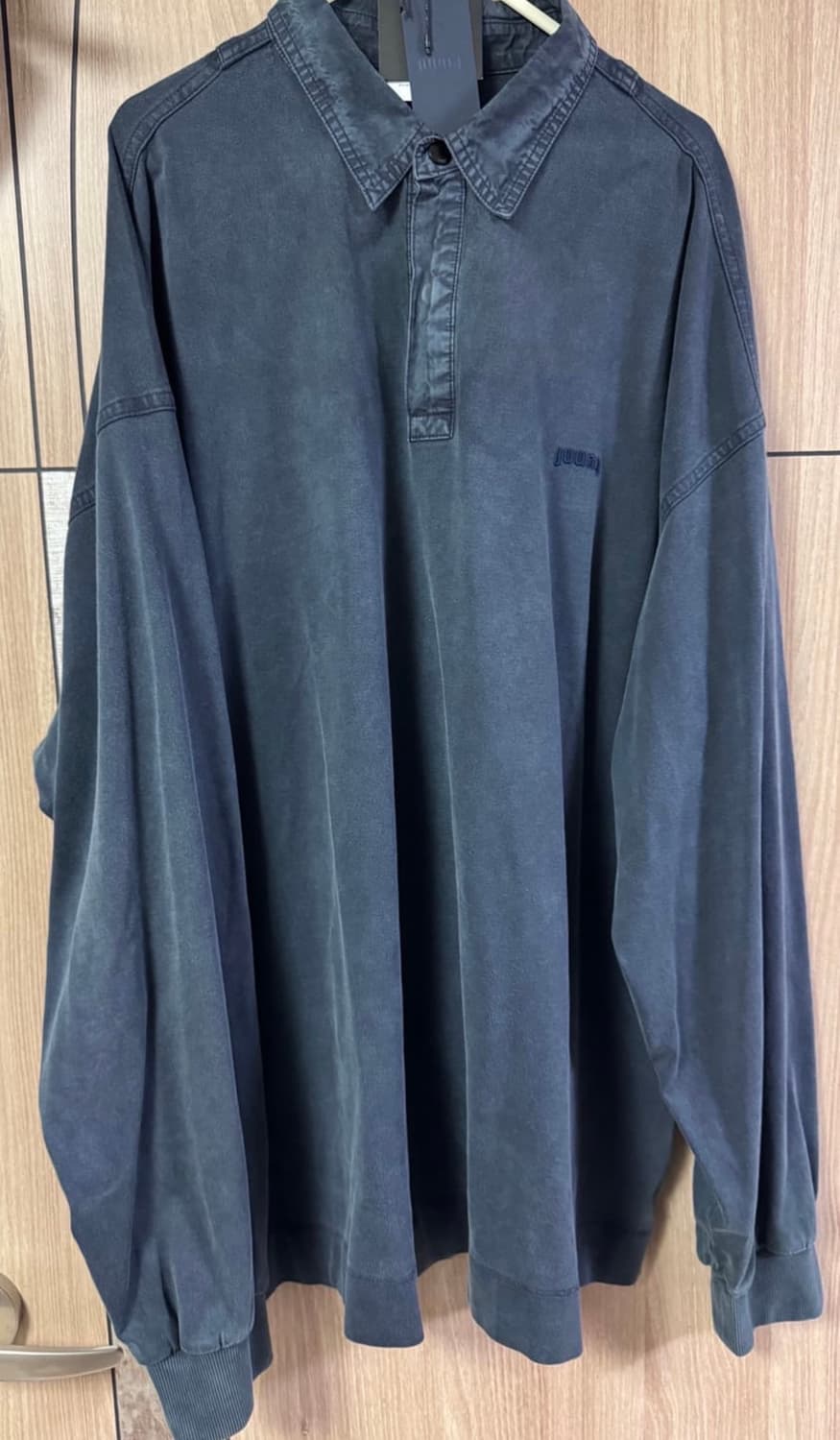 준지/24fw 다잉 폴로 롱슬리브 셔츠/m 상품이미지1