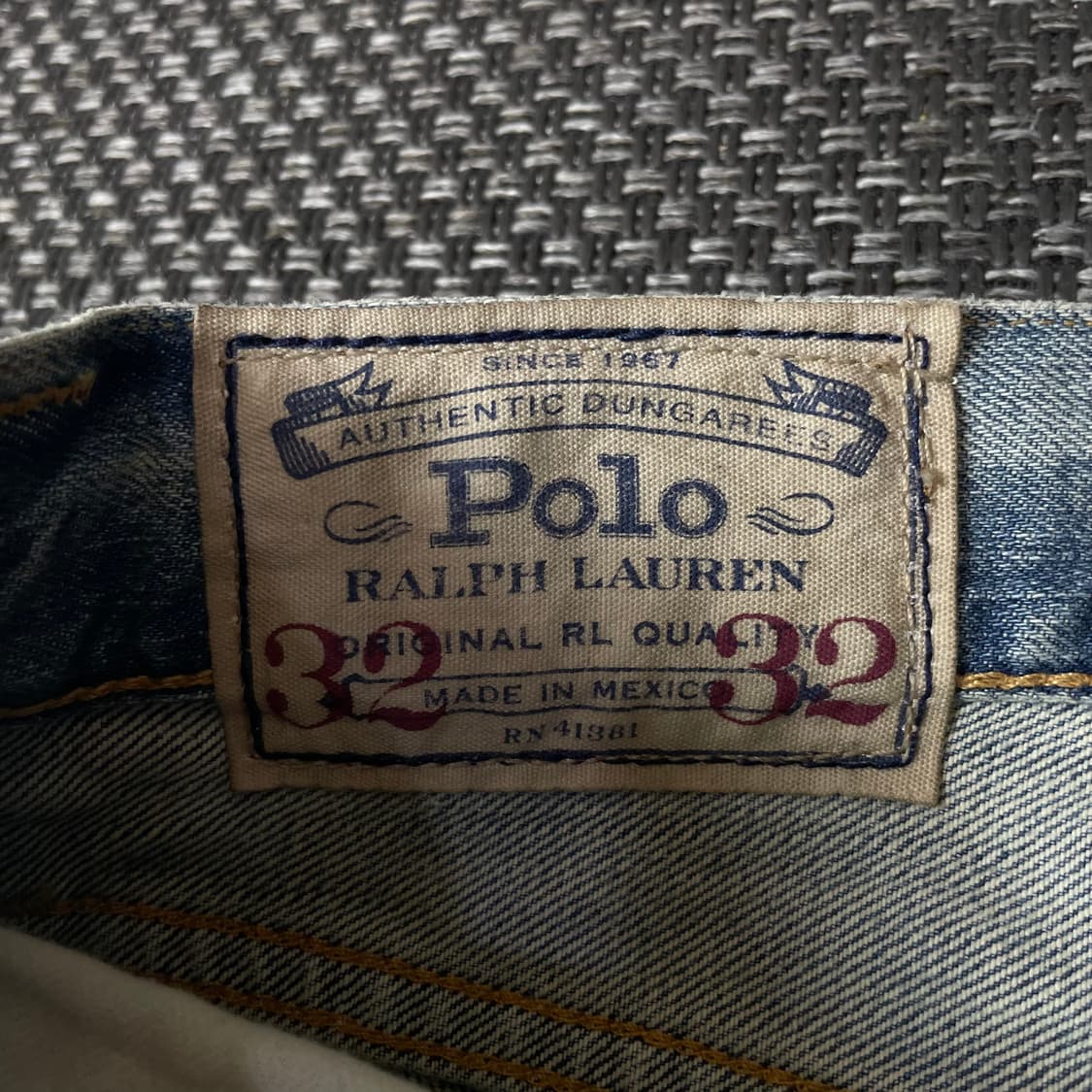 (32) 폴로 랄프로렌 연청 워싱 데미지 데님 팬츠 상품이미지3